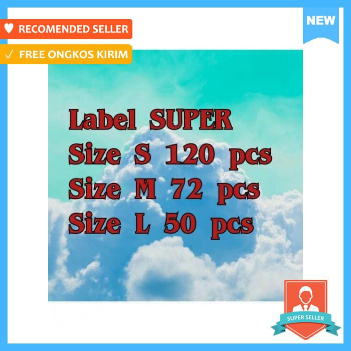 

Stiker - Label Nama Waterproof Super Isi Lebih Banyak Harga Lebih Murah - Pengikat & Perekat