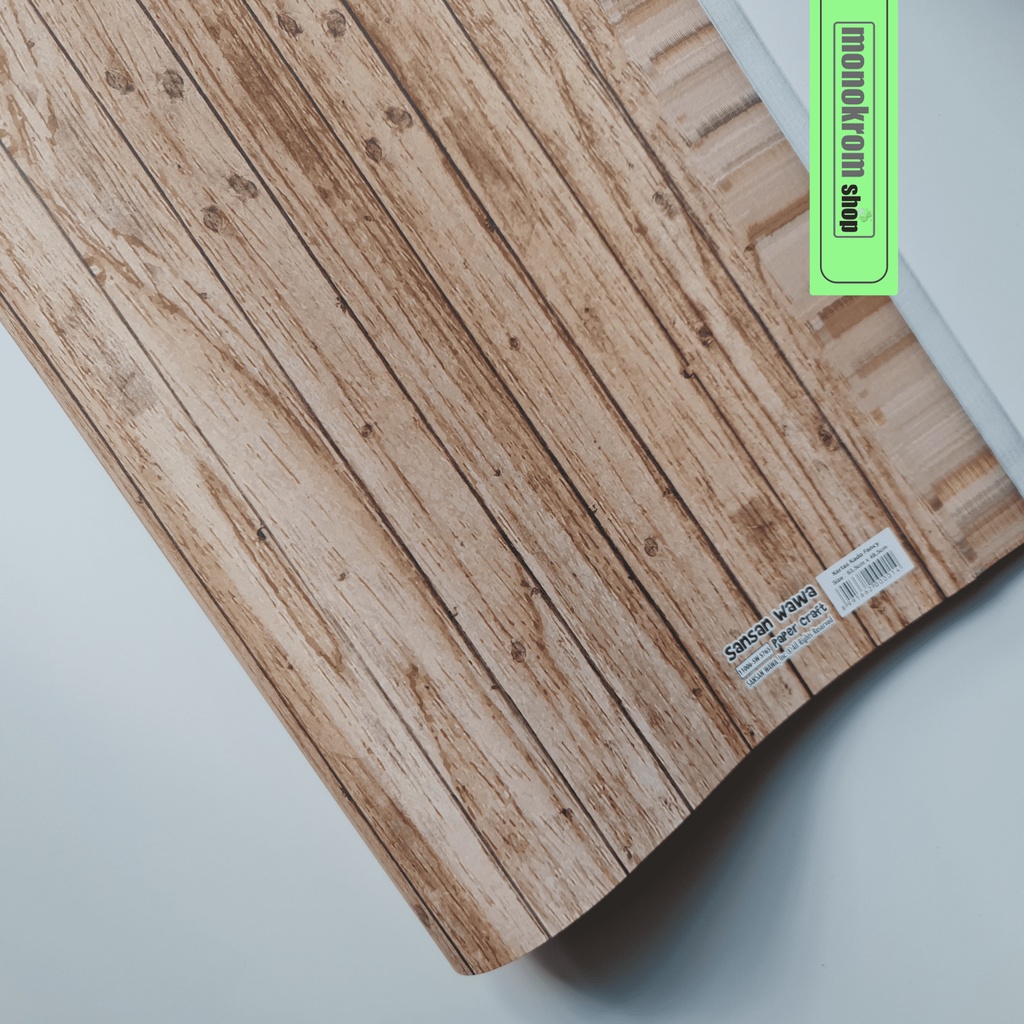 Kertas Kado Sansan Wawa Motif Kayu Wood Coklat Muda - Wrapping Paper