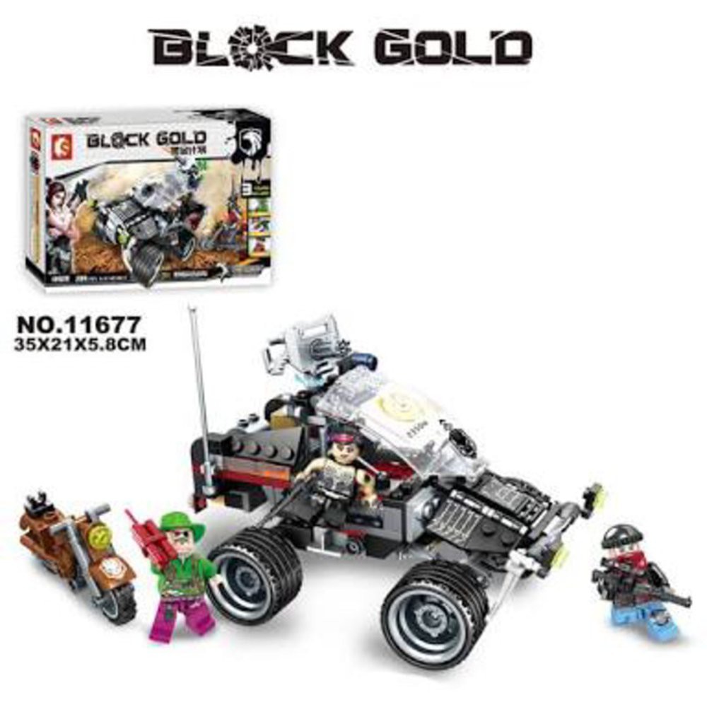 Sembo 11677 Block GOLD Army Tentara Mobil