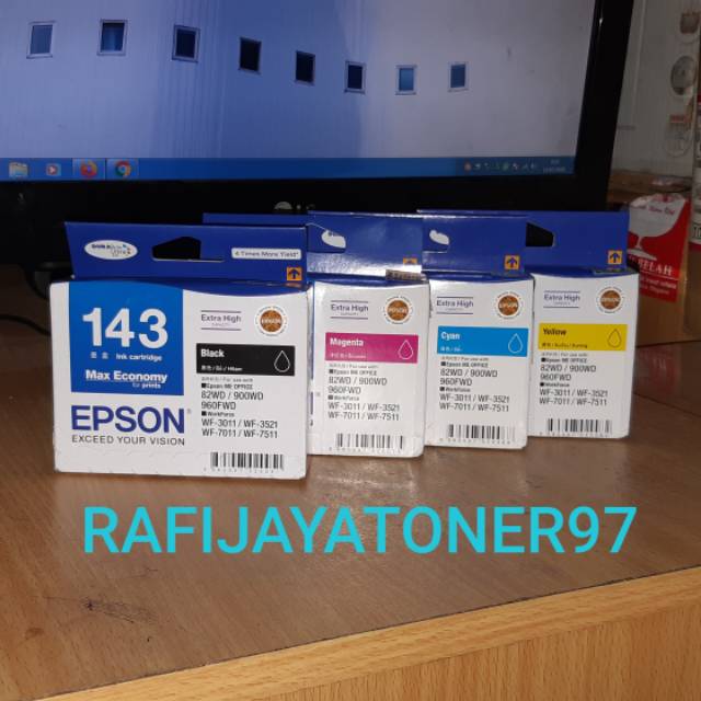 

TINTA PAKETAN EPSON 143 BLACK AND COLOR ORIGINAL