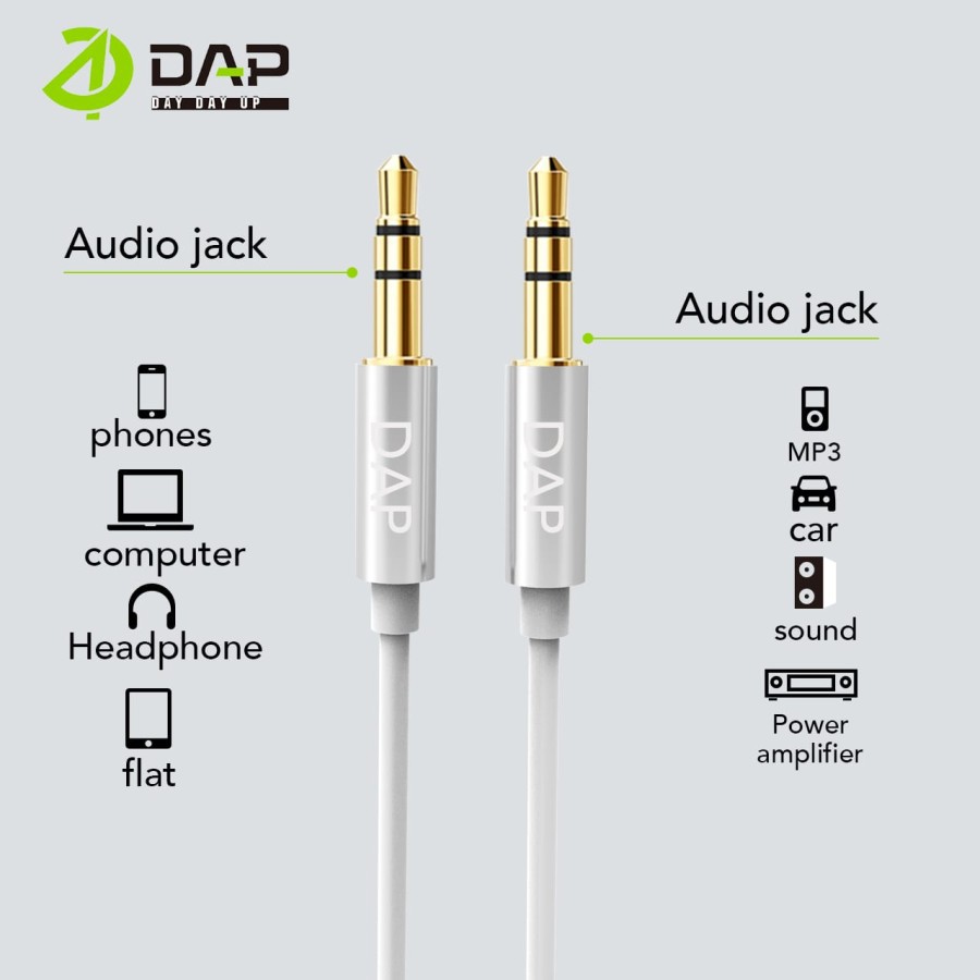 DAP D-AU01 AUX Audio Cable Jack 3.5mm 1 Meter