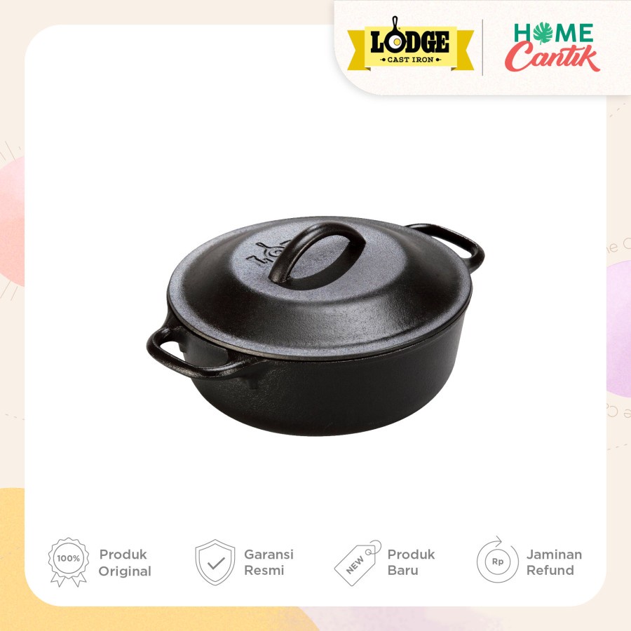 Lodge 2 Quart Cast Iron Serving Pot L2SP3
