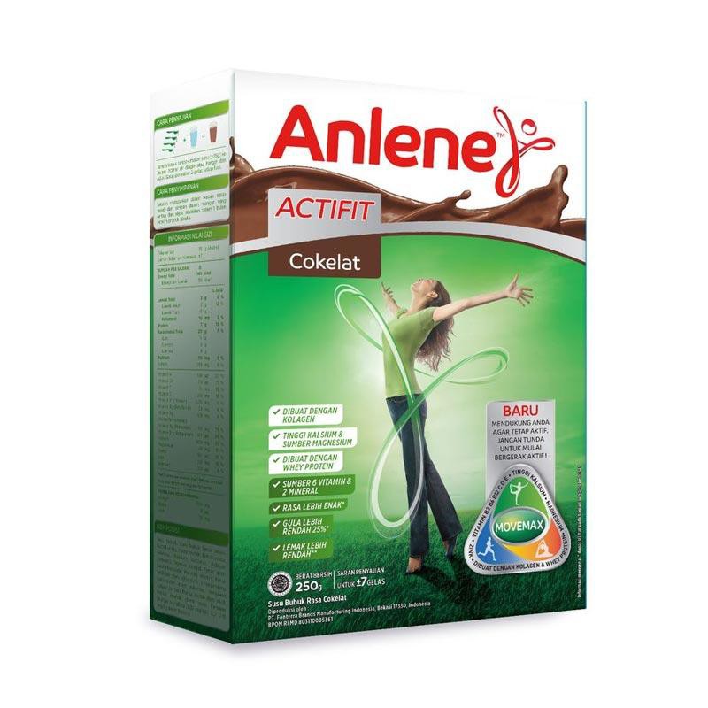 

Anlene Actifit Cokelat 250gr - Susu Bubuk Nutrisi untuk Tulang, Sendi, dan Otot