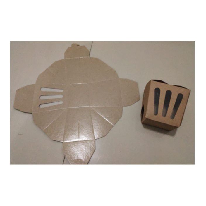 Sablon FOOD PAIL / RICE BOX PAPER KRAFT MEDIUM M - Minim 100 pcs