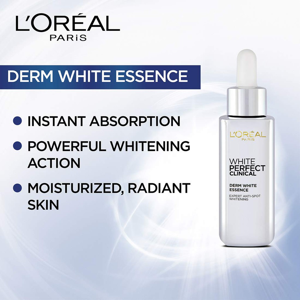 L'Oreal Paris White AURA Perfect Clinical Derm White Essence SERUM 30ml - Niacinamide Wajah Loreal - Skincare BPOM menghilangkan Flek dan Mencerahkan Putih Glowing