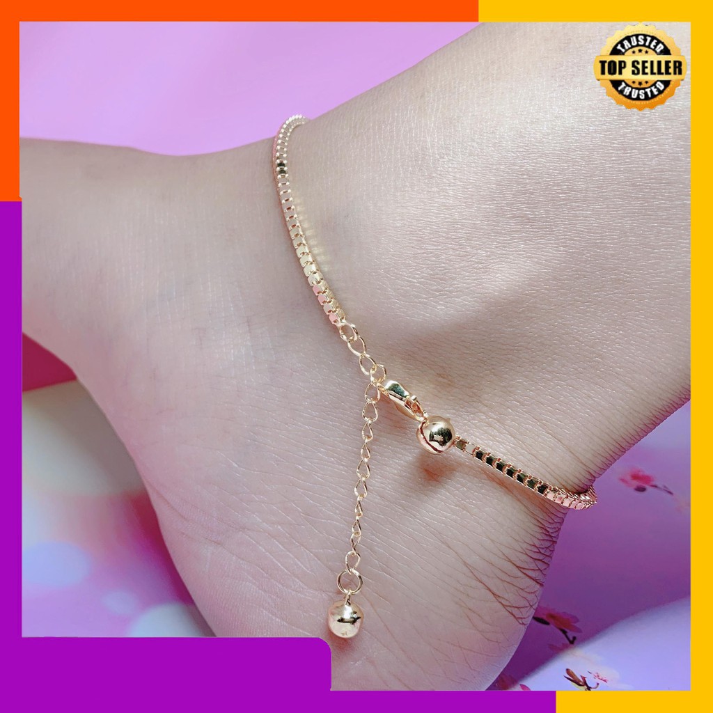 GELANG KAKI XUPING /  MILANO KACA / BANGLE LAPIS MAS 24k
