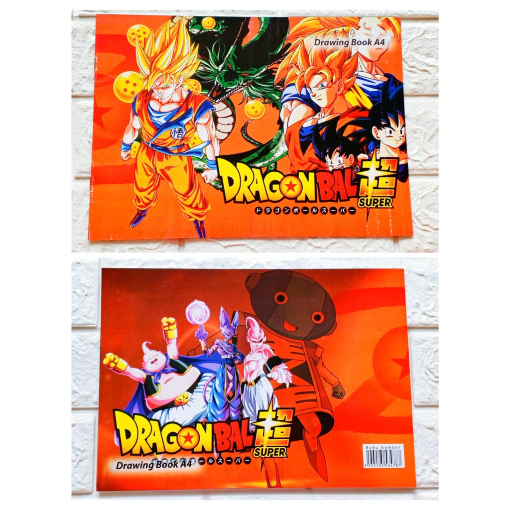 Buku gambar a4 karakter lol barbie tayo ben-10 dragon ball paw patrol karakter disney-DRAGON BALL