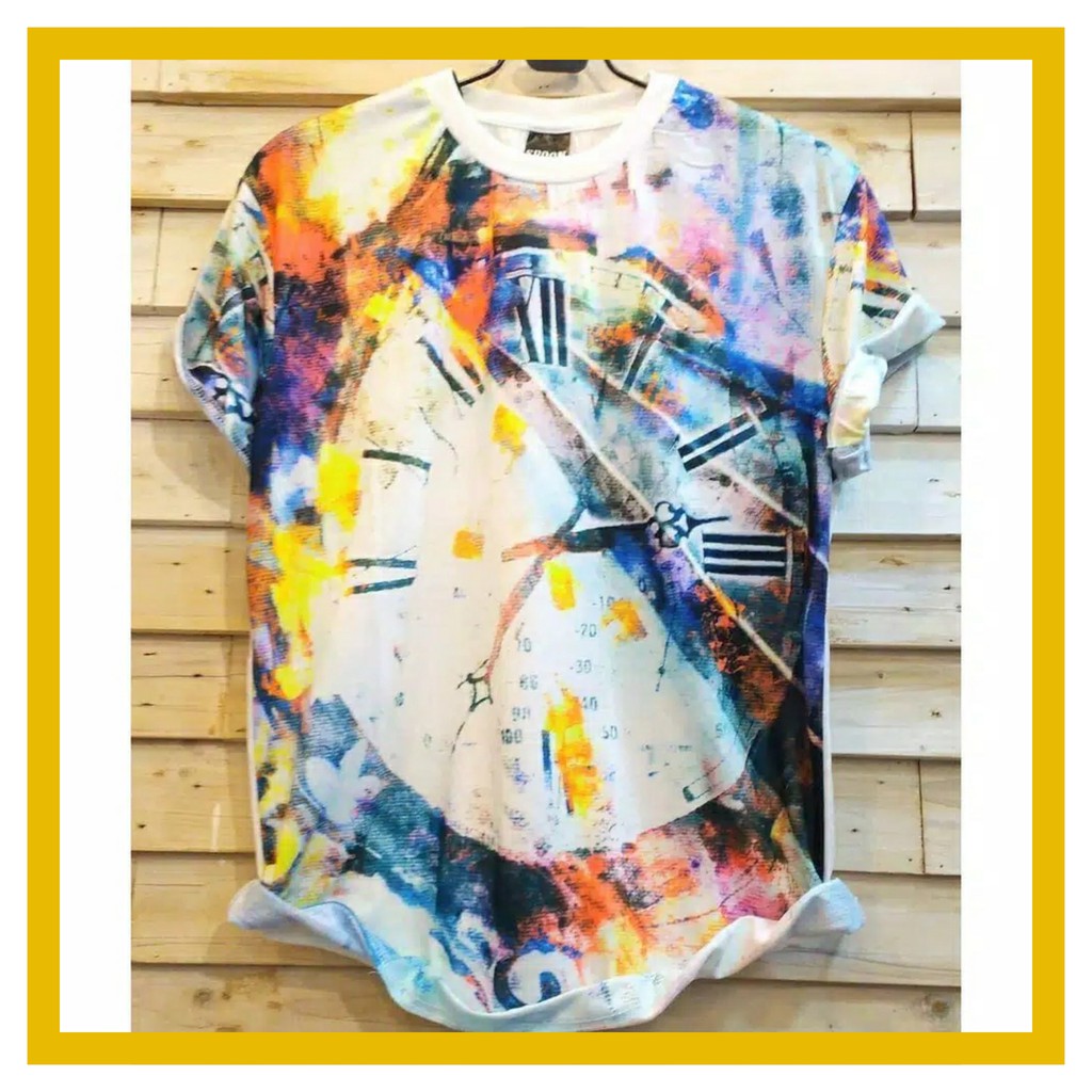 Baju Kaos Printing 3D Bangkok Thailand JAM Fullprint Full Print Spoon Import Impor Distro U04