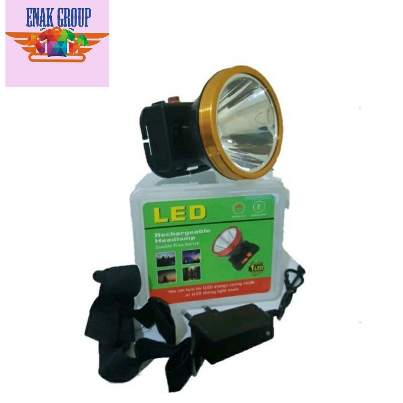 MURAH Senter Kepala Cahaya Putih Super Terang 100 Watt/50Watt