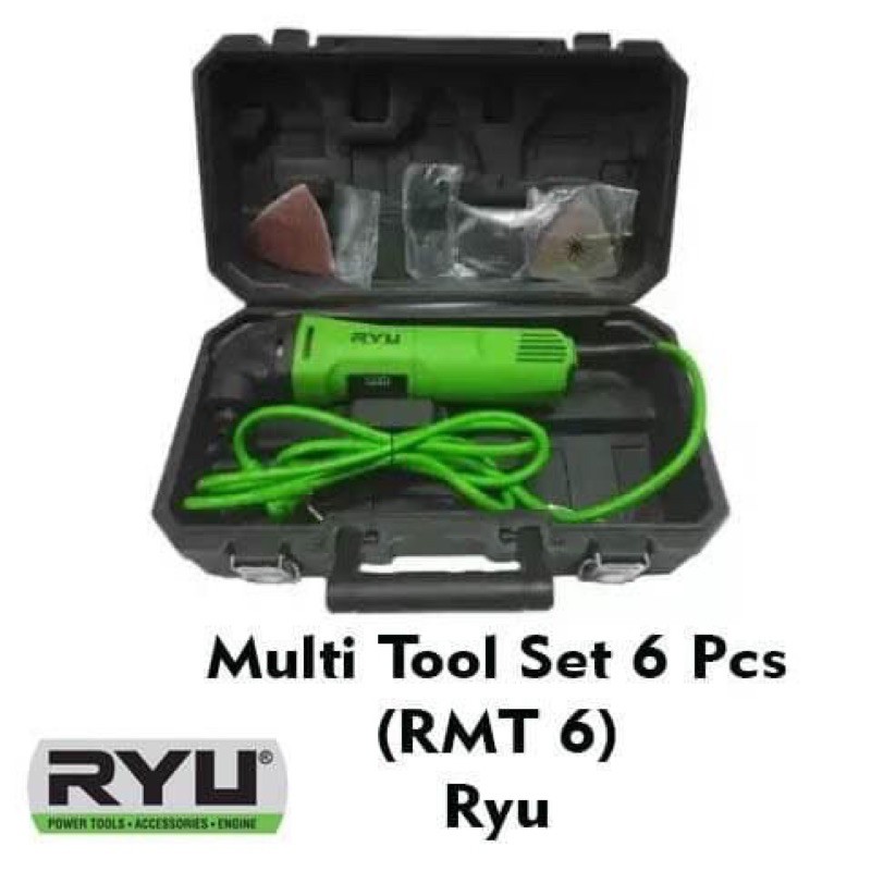 RYU Mesin Multi Tools Set 6 Pcs RMT6 Mesin Serbaguna grinder gerinda