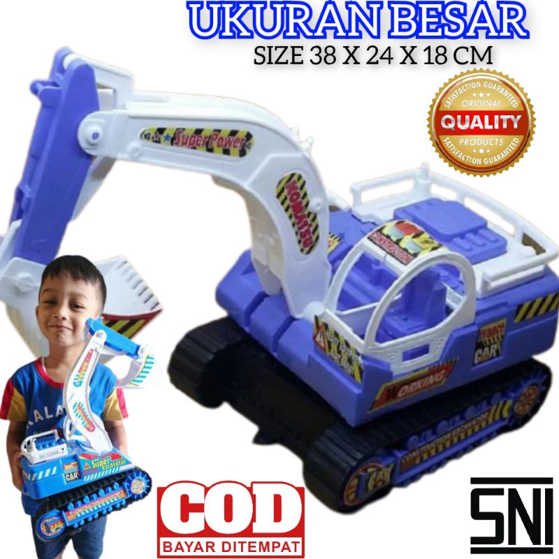 Mainan excavator besar / mobil beko jumbo / mainan anak truk bego