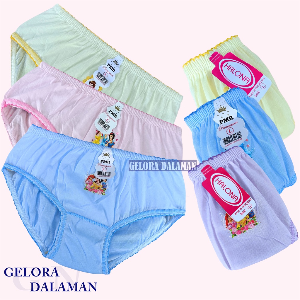 3 Pcs Celana Dalam Anak Perempuan Model Polos Sempak Anak Cewek Cd