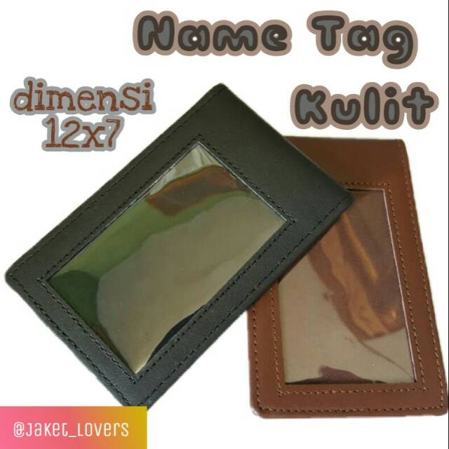 

Name Tag Holder Premium NTH0003 kulit asli