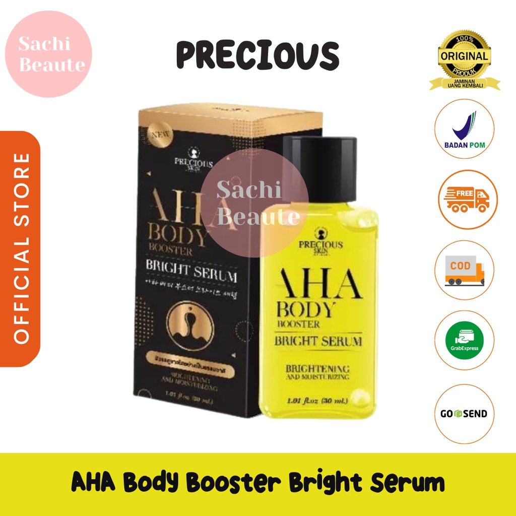 Precious Skin AHA Brightening &amp; Whitening Booster Body Serum / Serum Pemutih