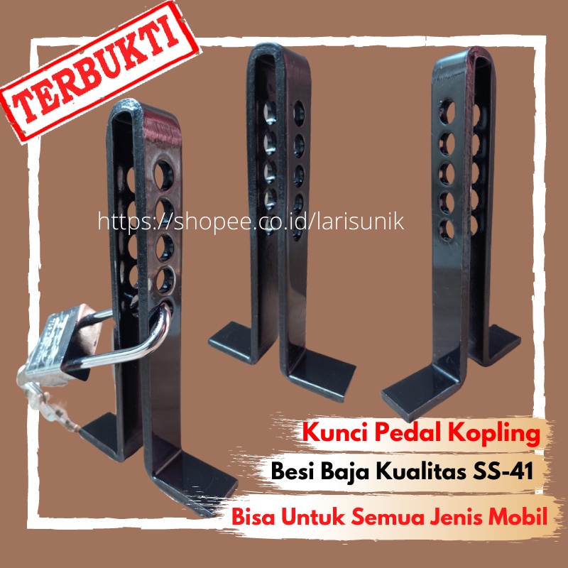 Kunci Pengaman Mobil Pedal Kopling Anti Maling Kunci Ganda Mobil Pengaman Pedal Pengunci Kopling kunci Gembok Kopling mobil