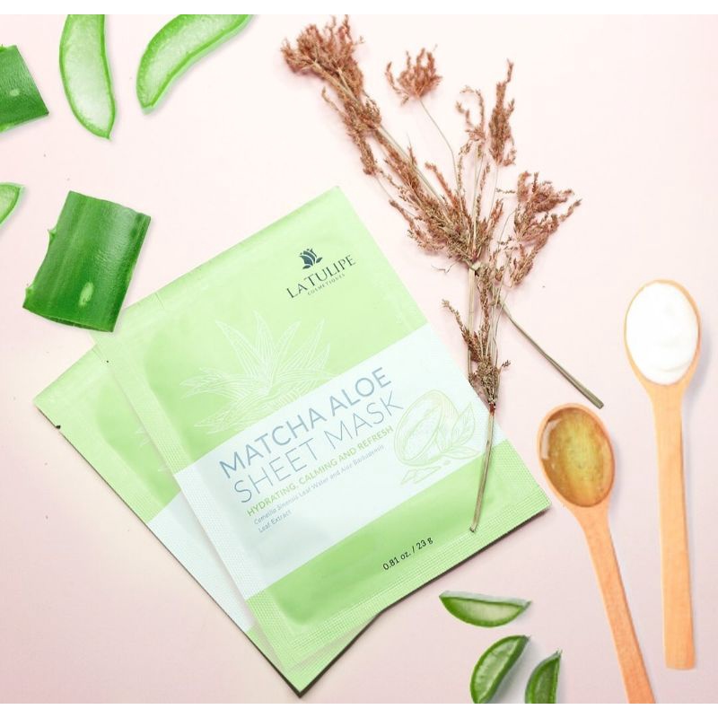 ☀️cahaya acc☀️matcha aloe set mask latulipe