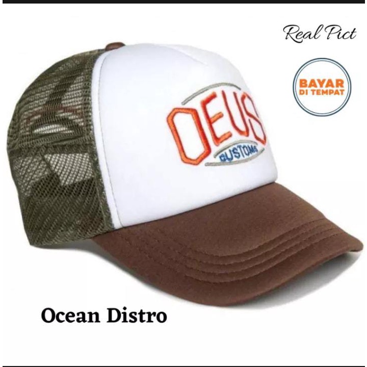 Topi Distro Trucker/TOPI JARING/SABLON KUALITAS TINGI.. DEUS/rTIP CURL