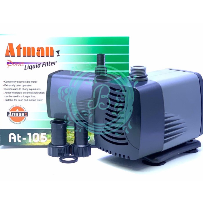 Atman At-105 Pompa Celup Aquarium Kolam Hidroponik Aquascape