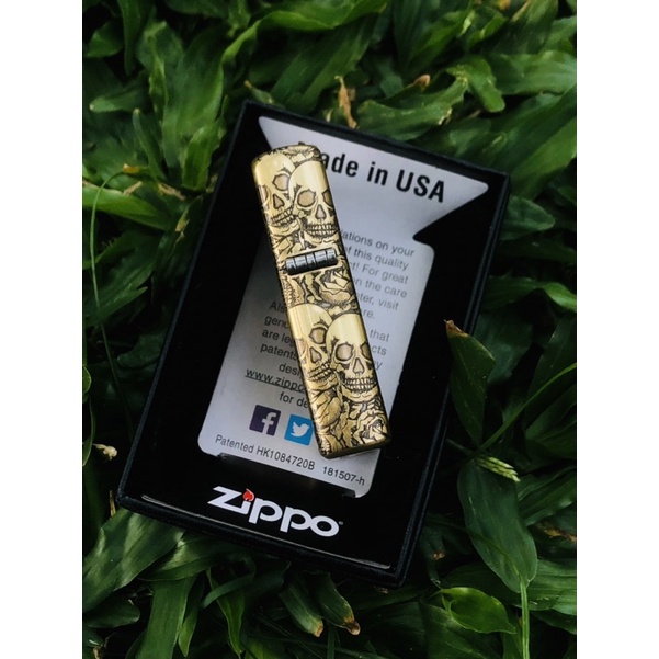 Korek Zippo Motif 5 Slide Zippo Motif SKULL Korek Zippo Antik Premium