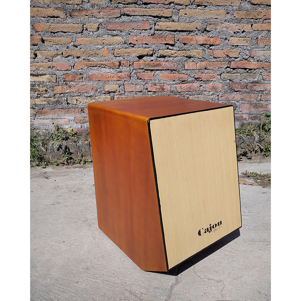 Cajon Akustik Elektrik Custom Model Kotak dan Trapesium