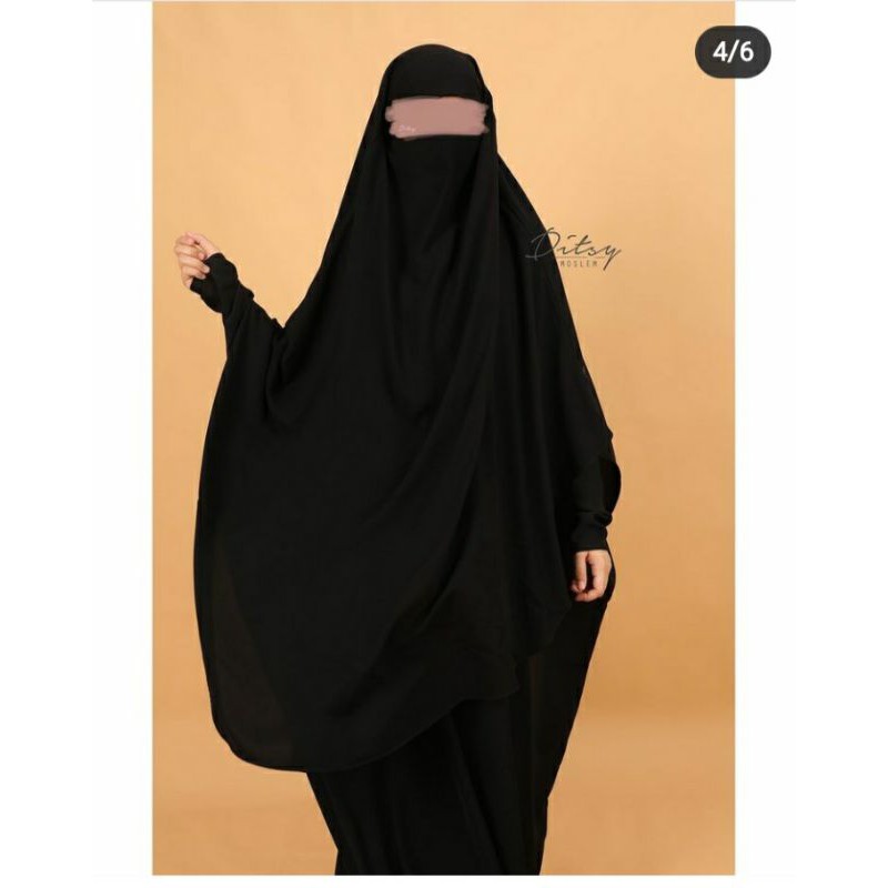 French Khimar Rawda Ditsy Moslem