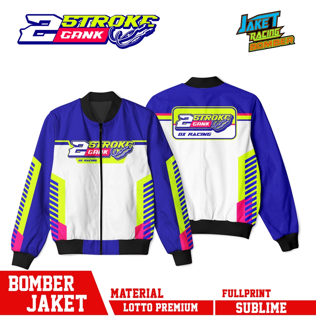 BOMBER ZIPPER  JAKET RACINGONE 2STROKE GANK