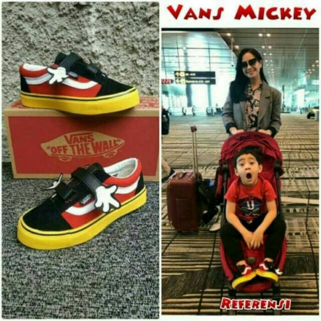 Sepatu Anak Kids Laki Laki Perempuan Rafathar Unisex Motif Mickey Premium