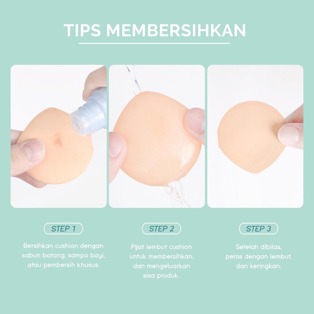 Glamfix Professional Aircushion Puff Glam Fix YOU Spon Bulat Bedak Make Up Spons Makeup