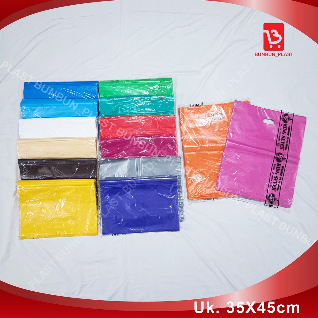 

Plastik HD Pond Oval Polos 35x45cm / Plastik Olshop / Shopping Bag Plastik-King Seven