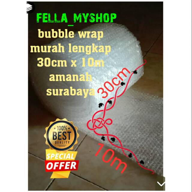 

[PROMO]BUBBLE WRAP 30cm x 10m Surabaya