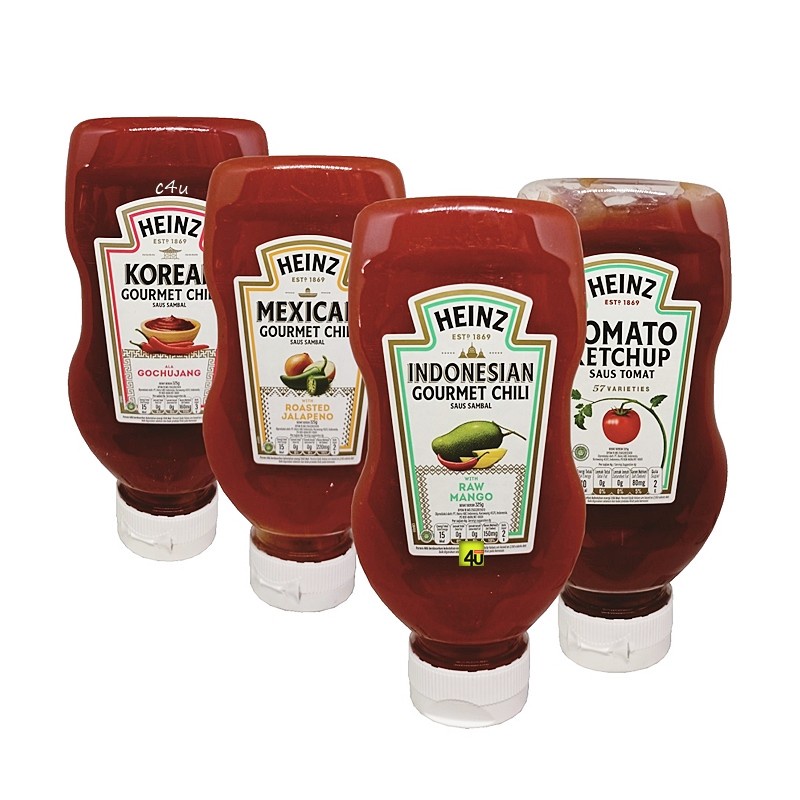 

BOTOL HEINZ World Famous Sauce Saos Aneka Rasa - 325gr