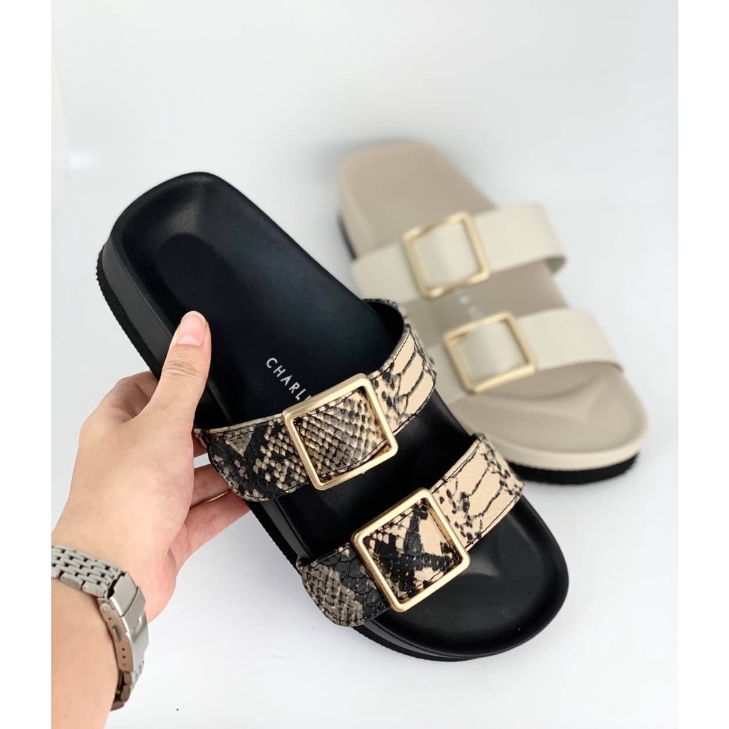 [7.7 Boombastis Sale⚡] - SANDAL WANITA CKS488 CK FLATFORM SANDALS PREMIUM IMPORT