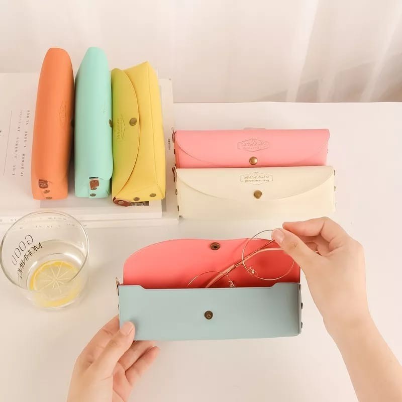 Tempat Pensil Exclusive Import Bisa Pilih Warna Tempat Kacamata Lucu Kotak Pensil Pouch Make Up Lucu