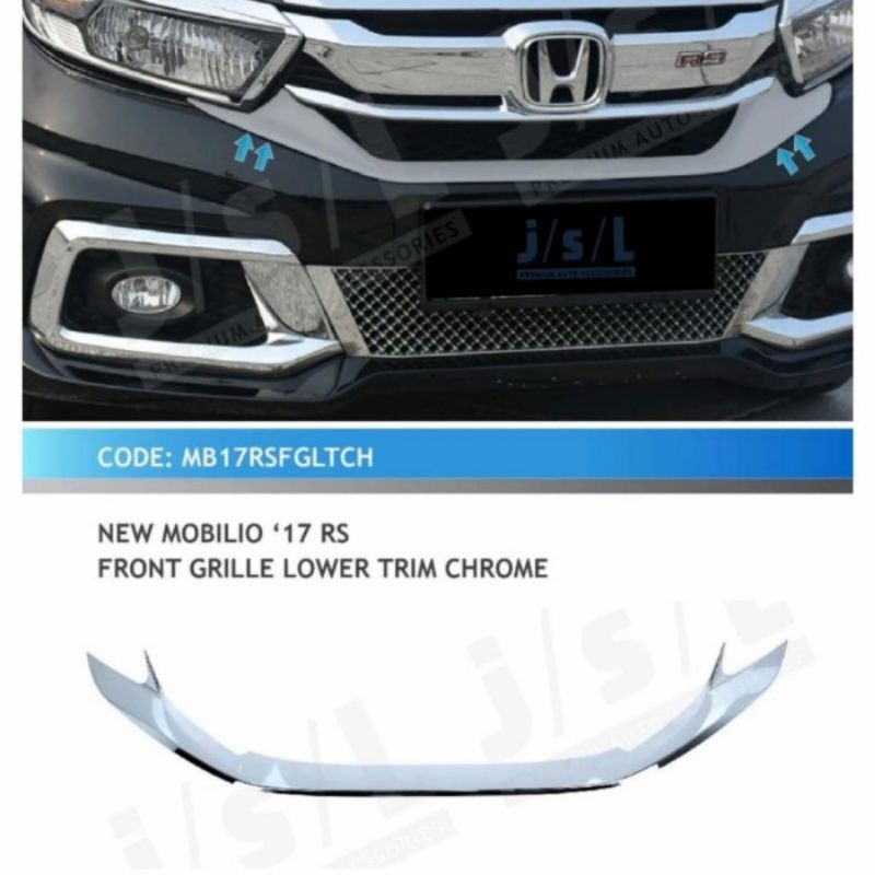 list grill depan mobilio 2017 chrome jsl