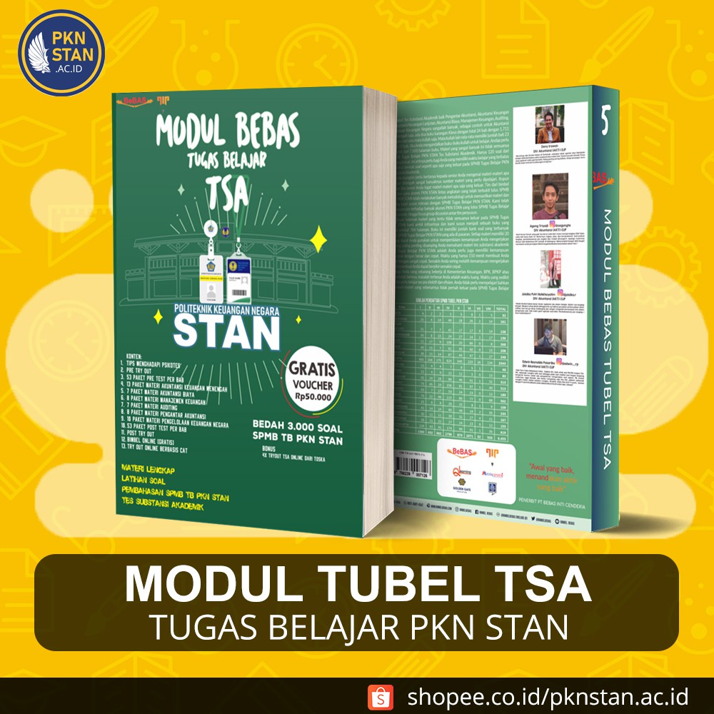 Buku Modul Bebas Tugas Belajar TSA - Best Seller Tubel Tes Substansi Akademik SPMB TB PKN STAN 2021