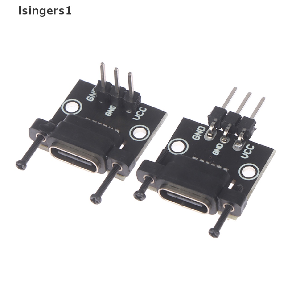 (lsingers1) 1pc Papan Tes PCB USB 3.1 Tipe C Female 12P Dengan Sekrup Adapter