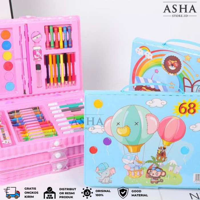 

Menakjubkan Crayon Stationary Set Alat Tulis Menggambar Pensil Warna Art Set 68 Pc Hemat