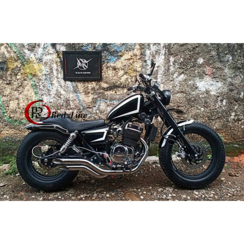 Knalpot benelli patagonian eagle 250 custom redzline