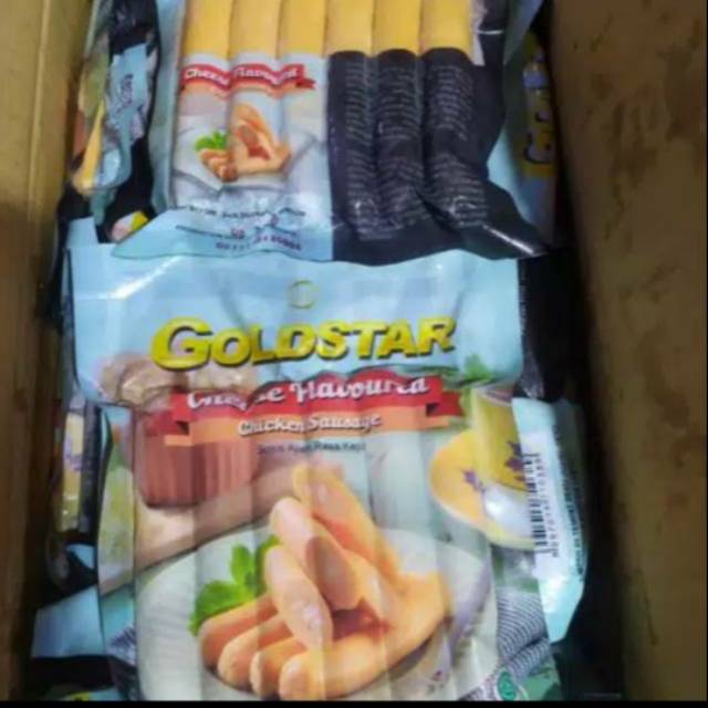 

Goldstar sosis keju isi 6 batang