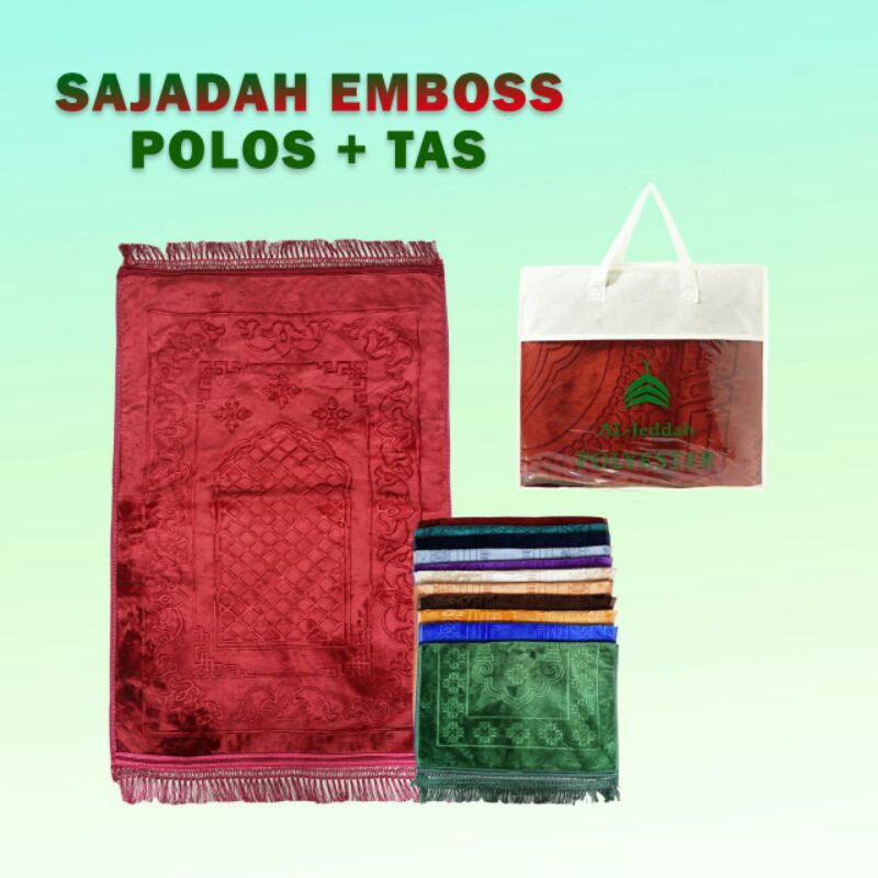 Sajadah Tebal Al Jeddah /Sajadah Empuk/Sajadah Import/Sajadah Embos