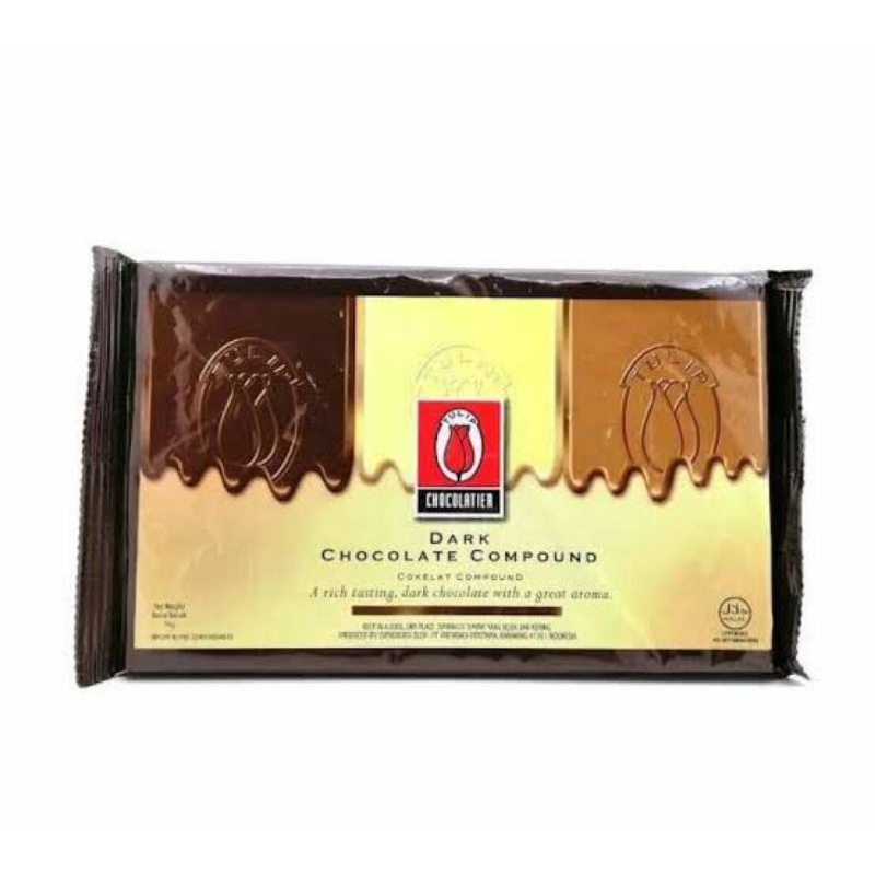 Jual TULIP DARK Chocolate Compound 1KG - Coklat Batang Leleh | Shopee ...