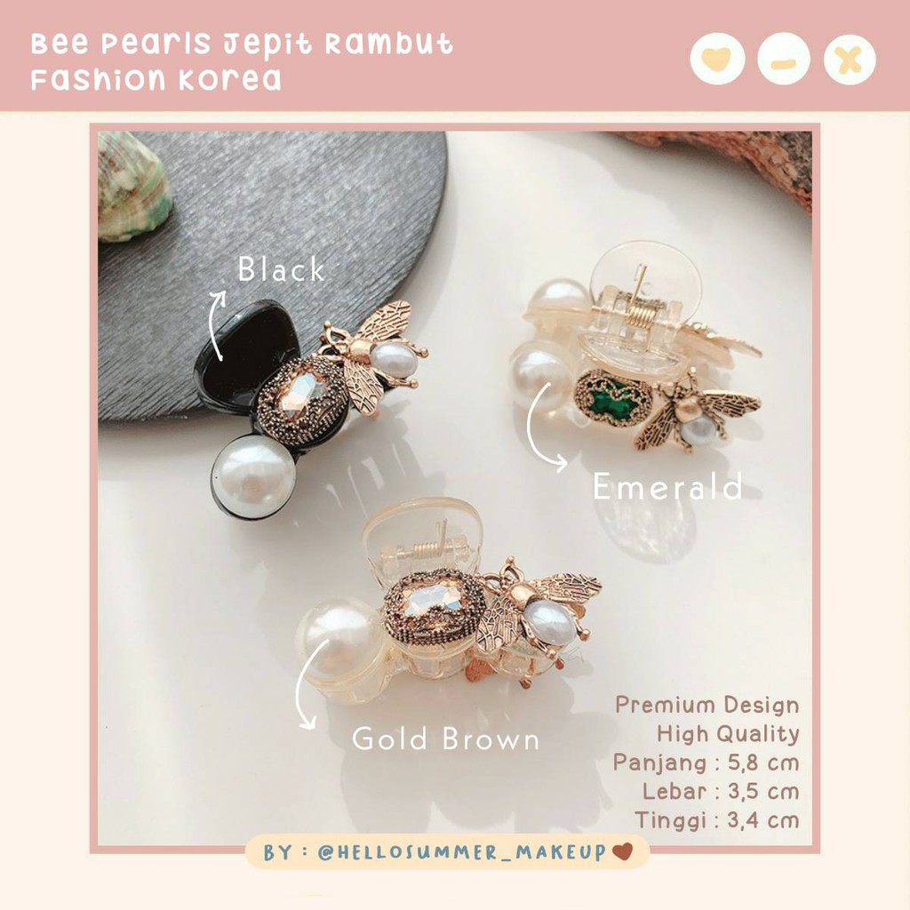 Bee Pearls Jepit rambut Jedai Fashion Korea