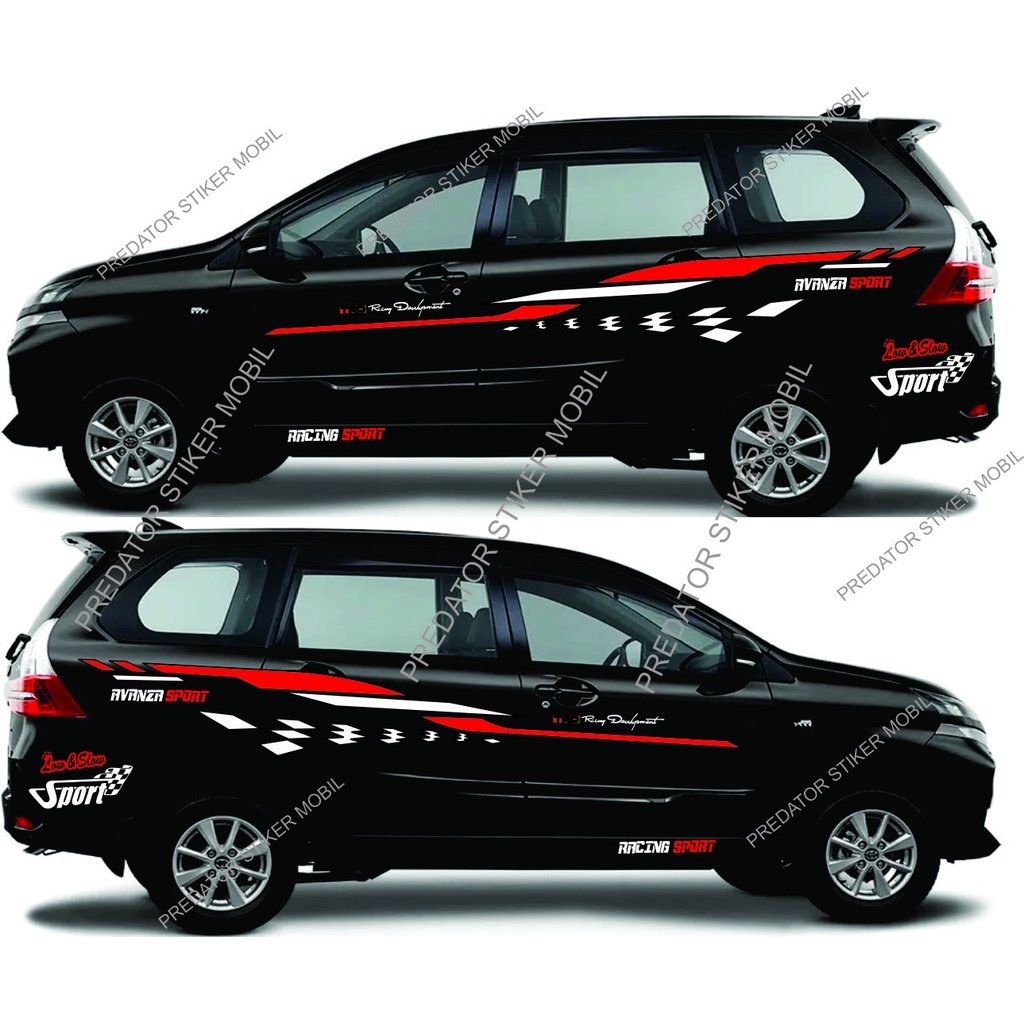 NEW stiker sticker mobil avanza sticker decal mobil toyota avanza list striping mobil cutting avanza