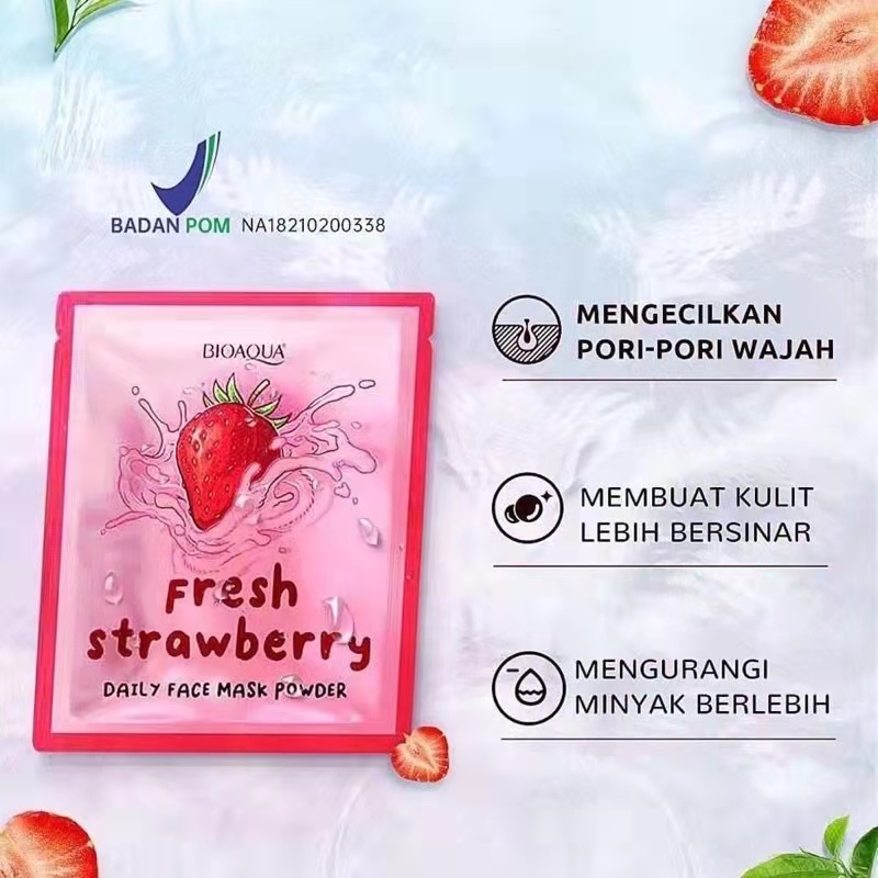 pink mall-Bioaqua Masker Bubuk Sachet Organik 20gr