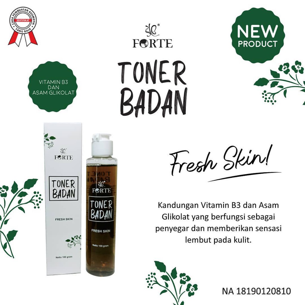 TONER BADAN FORTE BY SYB ORIGINAL - BPOM/ SYB RED JELLY TONER BADAN