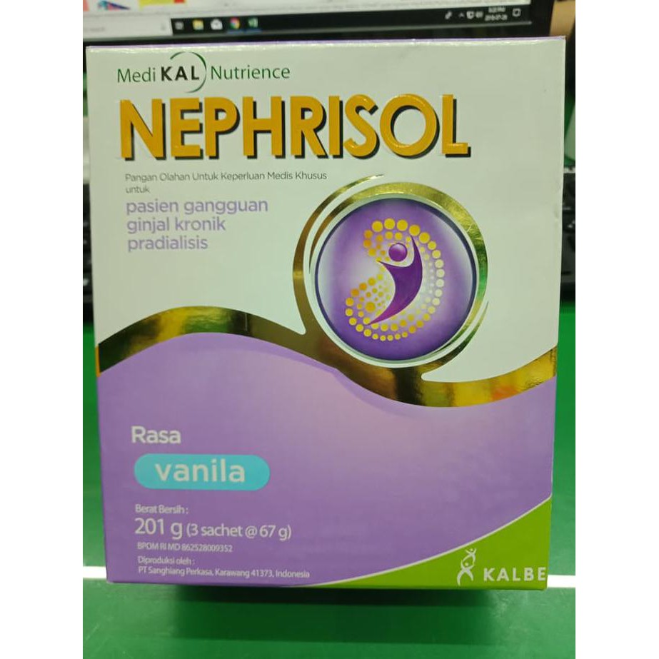 

NEPHRISOL Susu Rasa Vanilla 185gr KALBE BERMUTU