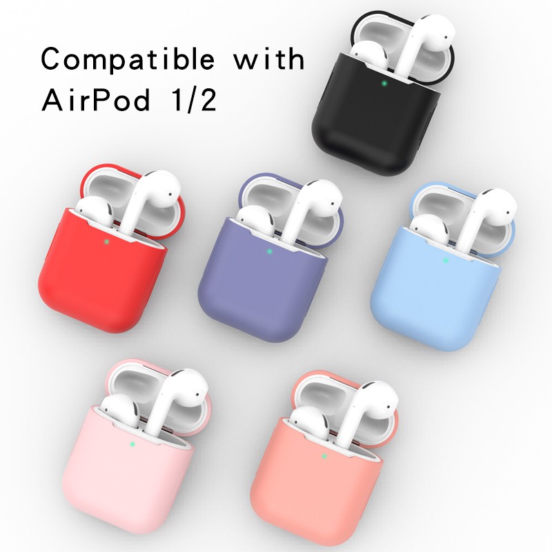 [HANYA SOFT CASE] Airpods Gen 1 / Gen 2 Polos Plain Simple i12 i11 Inpods 12 TANPA AIRPODS