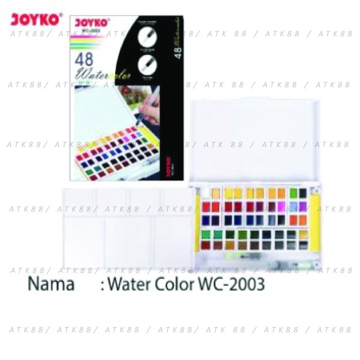 

(TERLARIS) Water Color / Cat Air 48 Warna Joyko WC-2003