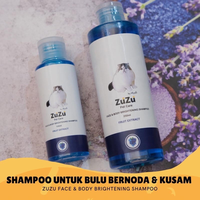 ZUZU FACE &amp; BODY BRIGHTENING SHAMPOO . Shampoo untuk muka &amp; dan badan bernoda.