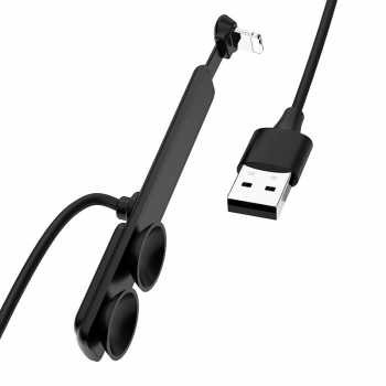 Kabel Charger Gaming Lightning Elbow Fleksibel HOCO 2A 1.2 Meter CNS